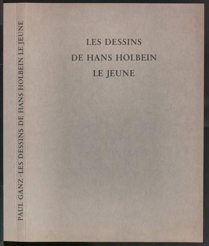 Probedrucke für das Titelblatt und den Umschlag von Les dessins de Hans Holbein le jeune