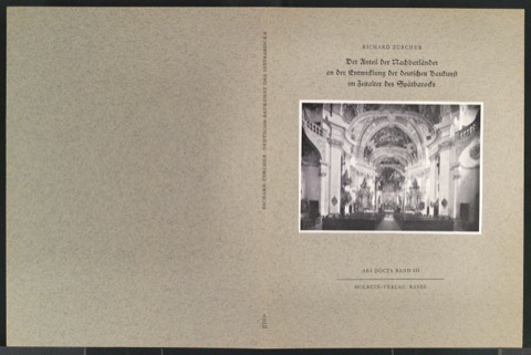 Probedruck für den Bucheinband von Der Anteil des Nachbarländer and der Entwicklung der deutschen Baukunst im Zeitalter des Spätbarocks