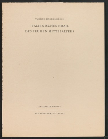 Probedruck für den Bucheinband von Italienisches Email des frühen Mittelalters