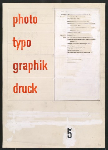 Entwurf für das Titelblatt von Typographische Monatsblätter