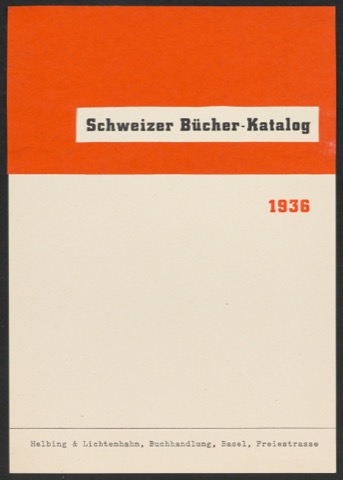 Entwürfe für den Umschlag von Schweizer Bücher-Katalog