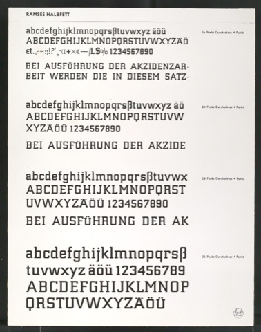 Montierte Kontaktabzüge Ramses für Uhertype Prospekt