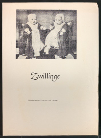 Nachdruck eines Gemäldes Zwillinge von Jakob Gerritsz Cuyp