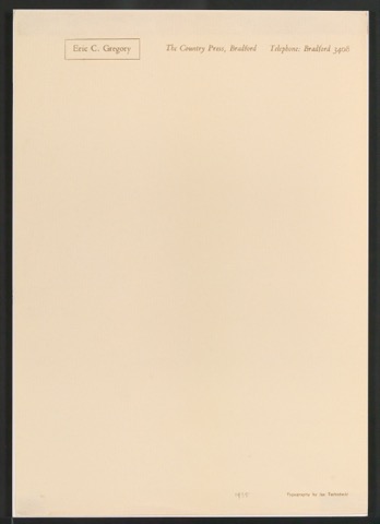 Briefbogen für Eric C. Gregory