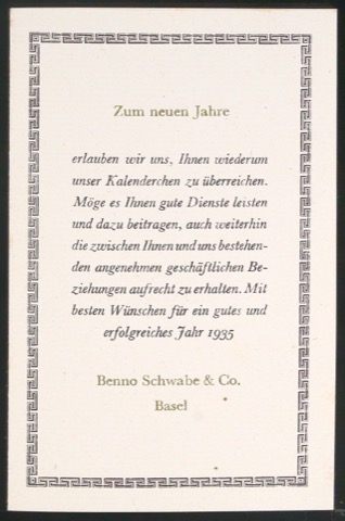 Neujahrswunsch 1935