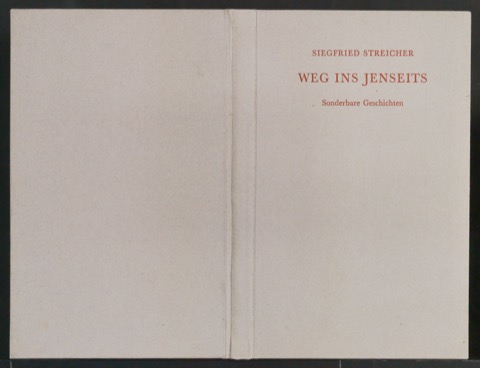 Einbanddecke für Weg ins Jenseits