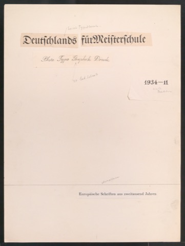 Entwürfe für verschiedene Titelblätter von Typographische Monatsblätter