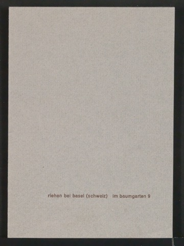 Probedrucke von Neujahrswunsch 1934