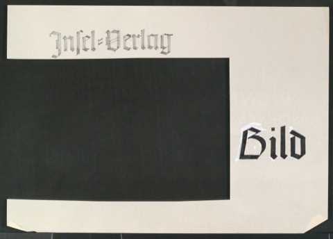 Entwurfszeichnungen für Frakturschriften