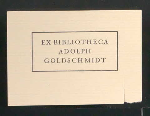 Probedrucke von Exlibris für Adolph Goldschmidt