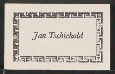 Verschiedene Exlibris für Jan Tschichold
