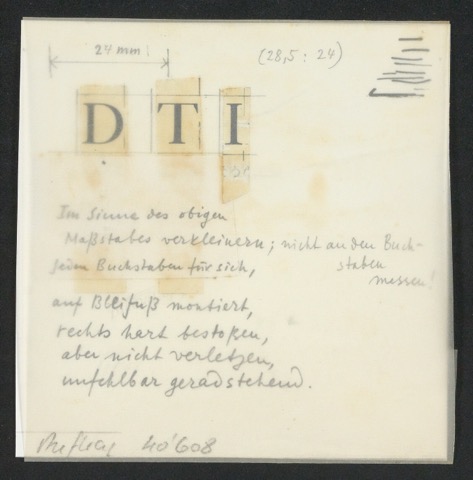 Entwurf für ein Firmenzeichen DTI