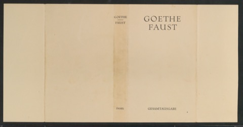 Schutzumschlag von Faust, Gesamtausgabe