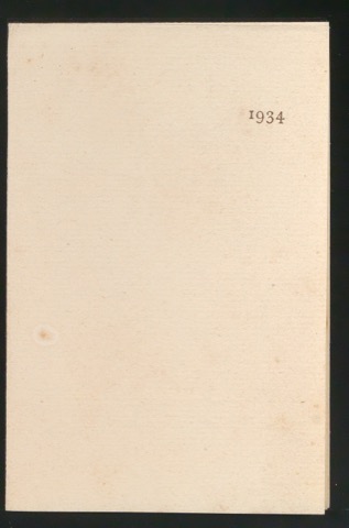 Probedruck Grußkarte Neujahrswunsch 1934