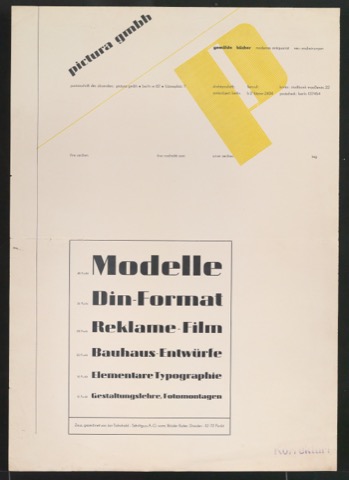 Entwurf und Probedruck Briefbogen pictura gmbh für Schriftprobe von Zeus