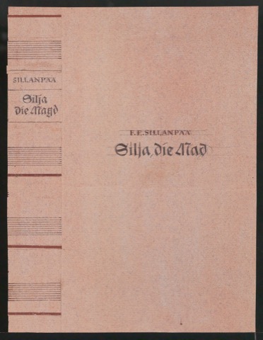 Entwurf für den Bucheinband von Silja, die Magd