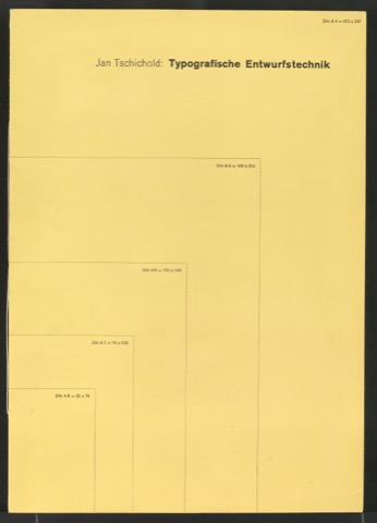 Probedrucke von Broschur für Typografische Entwurfstechnik