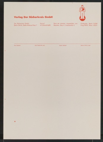 Briefbogen für Verlag Der Bücherkreis GmbH