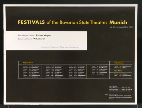 Klischeeabzüge des Plakates Festivals of the Bavarian State Theatres Munich