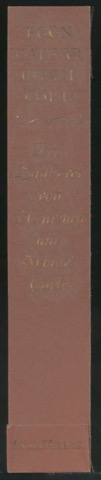 Entwurf für den Buchrücken von der Zauberer von Homburg und Monte Carlo