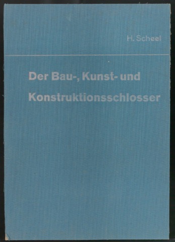 Teil einer Einbanddecke für Der Bau-, Kunst- und Konstruktionsschlosser