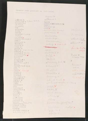 Versandliste zur Schrift Transito