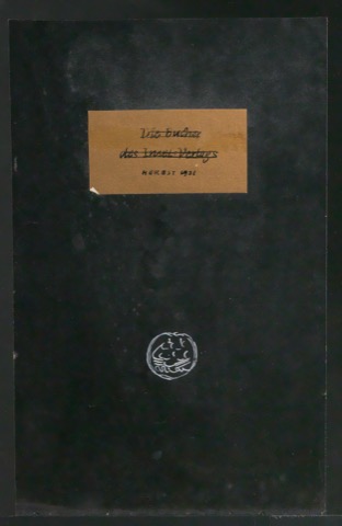 Entwurf für den Umschlag von Die Bücher des Insel-Verlages 1931