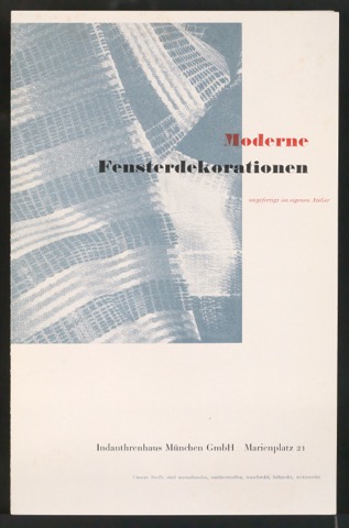 Probedruck von Werbeprospekt Moderne Fensterdekorationen