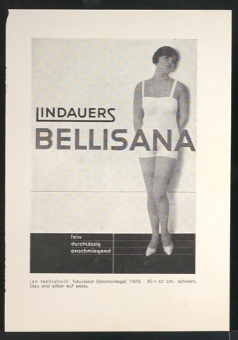 Verkleinerter Nachdruck von Plakat Lindauers Bellisana