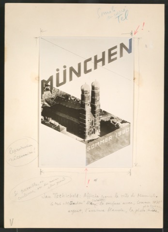 Druckvorlage Werbeplakat München Sommer 1930