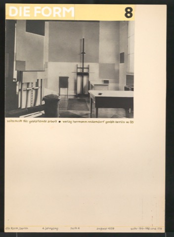 Entwurf von Tschicholds Beitrag zum Cover-Designwettbewerb von "die form"