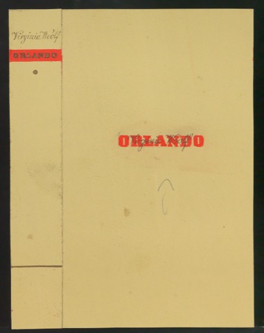 Entwurf für den Bucheinband von Orlando