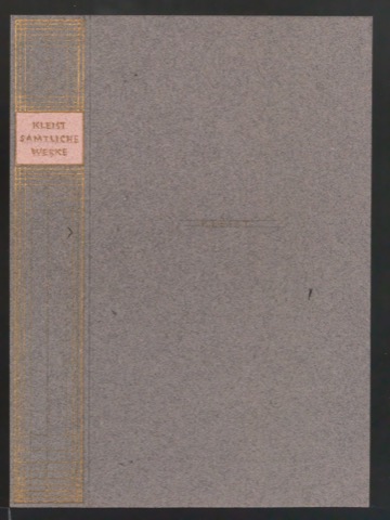Entwürfe und Entwurfsskizzen für den Bucheinband von Heinrich von Kleists Sämtliche Werke