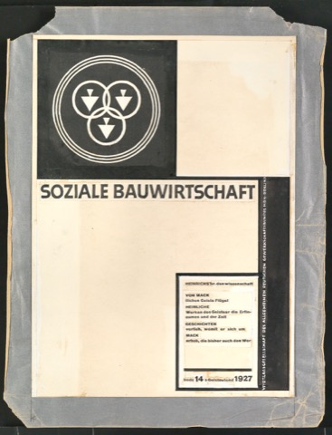Entwurf von Umschlag für Soziale Bauwirtschaft