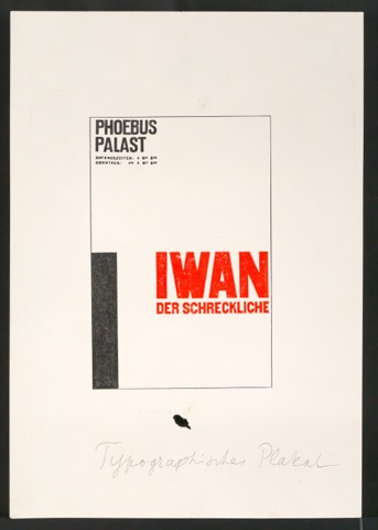 Verkleinerter Nachdruck von Plakat Iwan der Schreckliche für Phoebus Palast