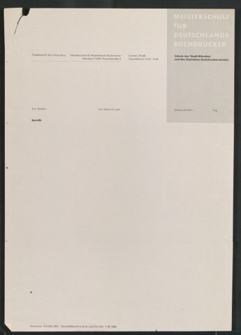 Geschäftsbriefvordruck nach Din 676