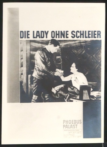 Reproduktionsfotografie von Plakat Die Lady ohne Schleier für Phoebus-Palast