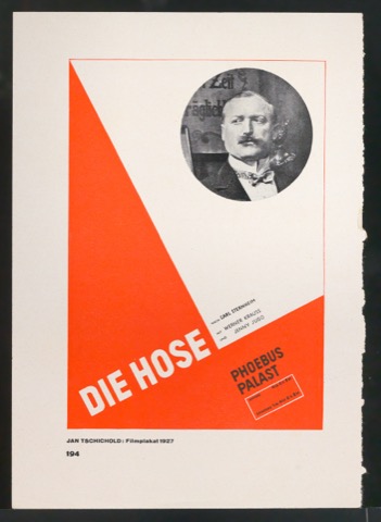 Verkleinerter Nachdruck und Probedruck von Die Hose für Phoebus-Palast