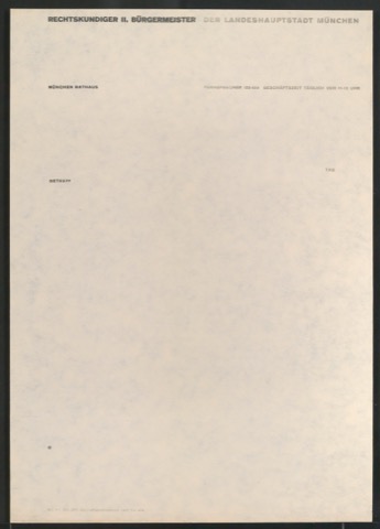 Probedruck von Briefbogen nach DIN 676
