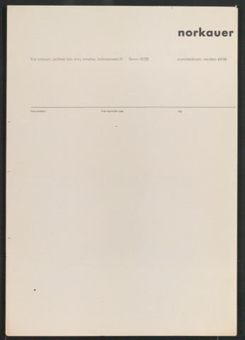 Briefbogen für Fritz Norkauer