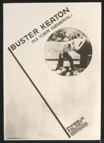 Reproduktionsfotografie von Plakat Buster Keaton Der General für Phoebus-Palast
