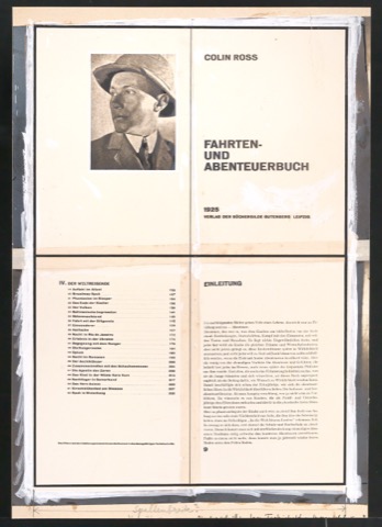 Klischeevorlage für Illustration mit Seiten aus Das Fahrten- und Abenteuerbuch