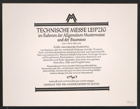 Probedruck für Anzeige Technische Messe Leipzig