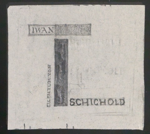 Entwürfe von fünf verschiedenen Exlibris für Iwan Tschichold