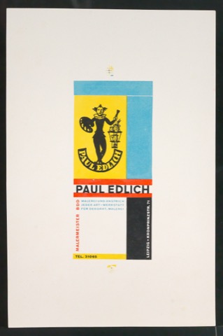 Werbeanzeige für Paul Edlich Malermeister
