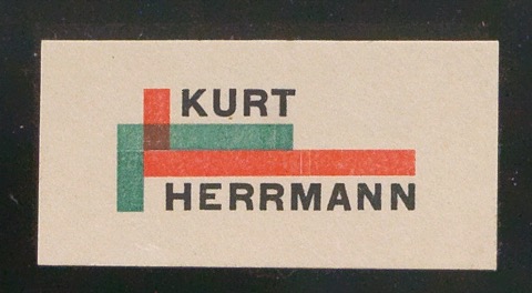 Probedruck von Briefkopf für Kurt Herrmann