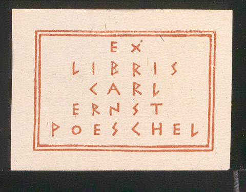 Exlibris für Carl Ernst Poeschel