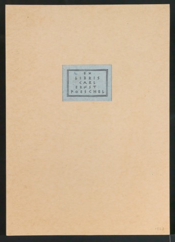 Exlibris Carl Ernst Poeschel