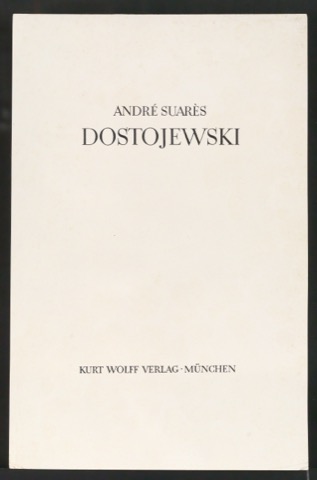 Probedruck für das Titelblatt von Dostojewski