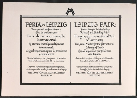 Probedrucke für Anzeigen Leipziger Messe